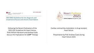 2021 ESC Guidelines for the Diagnosis and Treatment of Acute and Chronic Heart Failure: Cardiac Contractility Modulation in Drug-Resistant Heart Failure