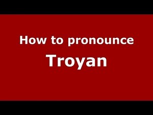 How to Pronounce Troyan - PronounceNames.com