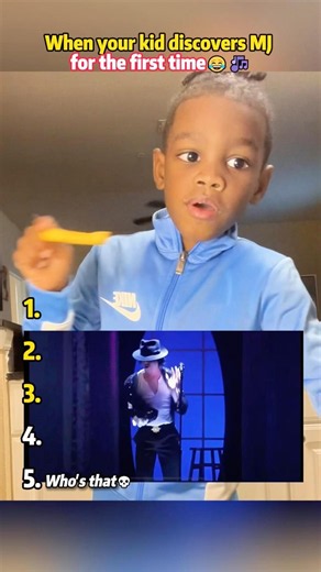 When your kid discovers MJ for the first time😂🎶#MichaelJackson