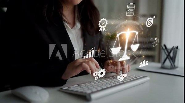 Futuristic digital law interface displaying justice scale, highlighting digital law, AI compliance, digital law systems, and digital law regulations for secure governance. Muxer