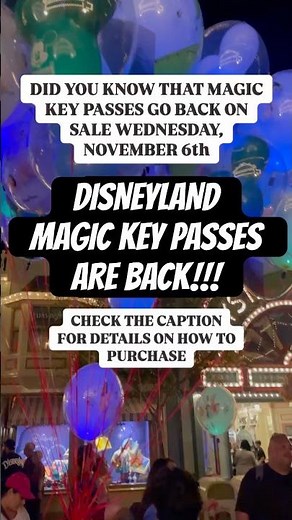 Disney's Magic Key Passes Are Back - Here's What You Need To Know
