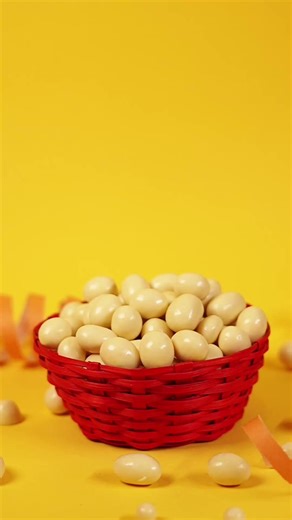 Grageas de Chocolate Blanco para el Carnaval