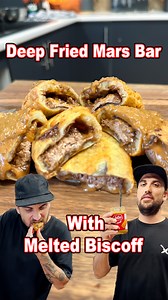 76K views · 2.3K reactions | Deep Fried Mars Bar With Melted Biscoff! | Uncut Kitchen | Facebook