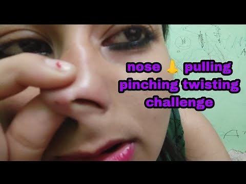Nose 👃 pulling pinching twisting challenge. ‪@sandismitavlogs5506‬ #request