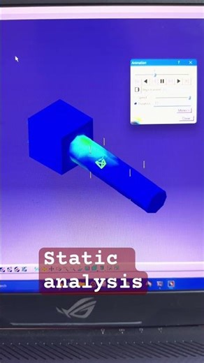 Catia V5 static analysis animation #catia #catiav5 #catiaV5tutorial #catiaV5partdesign #3dmodeling