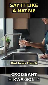 CROISSANT Pronunciation: The REAL Way Natives Say It