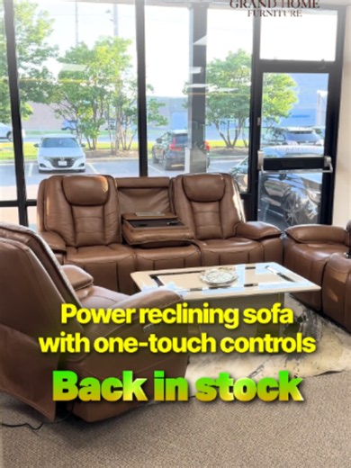Relax in style with our power reclining sofa. One-touch controls, wireless charging, cup holders & smart console for ultimate comfort. Visit us and experience luxury seating today! 📞 647-262-0000 | 905-564-5853 📍 6685 Tomken Road, Mississauga, Ontario, Canada . . . sofa, recliner, powerrecliner, luxury, furniture, comfort, livingroom, homedecor, interiors, trending #GrandHomeFurniture #PowerRecliner #LuxurySofa #HomeDecor #FurnitureStore
