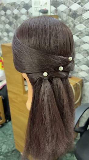 📌 Simple Open Hairstyle for Girls ✨ | Easy Hair Tutorial #Shorts