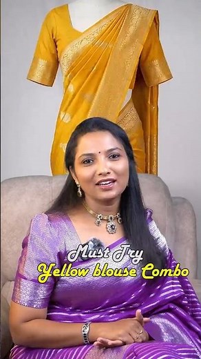 Must-Try Yellow Blouse Combinations 💛 | Best Saree Color Matches for a Stunning Look ✨