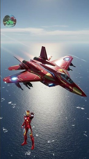 Superhero Fighter Plane! Thanos vs Avengers vs Justice League In The Sky