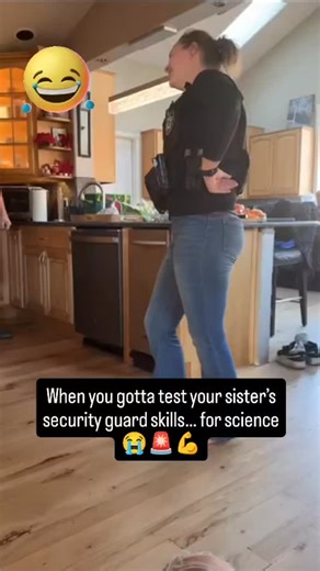When you gotta test your sister’s security guard skills… for science 😭🚨💪 #SiblingEnergy #SecurityTest #FamilyChaos #TrustIssues #FunnyReels | Reelreplayhub