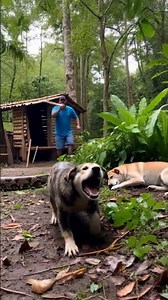 Giant Python Attacks Sleeping Dog — The Terrifying Forest Encounter #PythonAttack #dogrescue