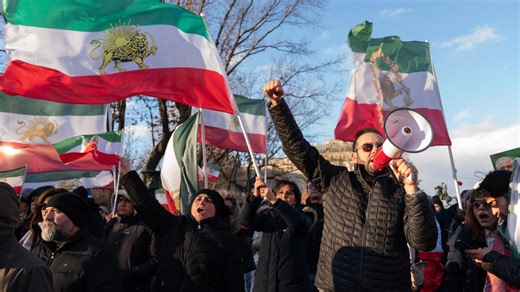 Protesters attack driver after truck speeds through Iran demonstration in Los Angeles