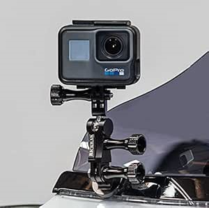 RICKRAK 360 Deluxe Go Pro Mount for All Bat Wing Fairings - Go Pro Mount Fits Street Glide, Ultra, Ultra Limited Tri Glide - Durable and Easy to Install with Installation Wrench