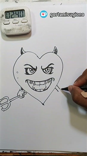 Draw Brainrot Anomali Cuore Dannato in 5 minutes #brainrot #anomali #art #brainrotevolution