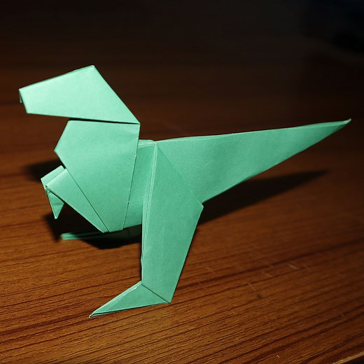 76K views · 4.4K reactions | How To Make an Easy Origami Dinosaur 秊 Paper Dino 秊 DIY Origami Paper Crafts | DIY Crafts & Art | Facebook