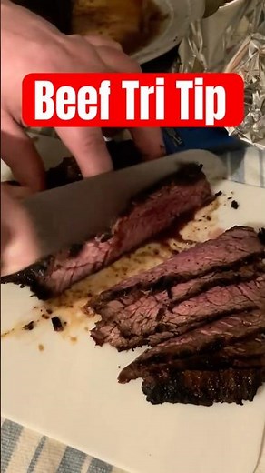 Beef Tri Tip: smoked on the Traeger and reverse seared #tritip #smokedmeat #reversesear