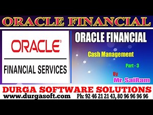 Oracle Financial||online training||Cash Management Part-4 by SaiRam