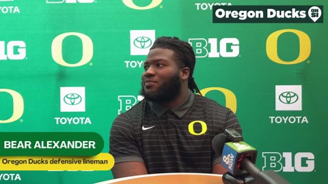 Oregon Ducks defensive lineman Bear Alexander discusses how he is "still elite"