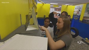 Girls in STEM | Students solve clues—based on math—in 'escape room' in order to eventually make their way out