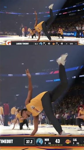 NBA 2K25 – Time Out Fun 🏀 | Male Cheerleaders at Lakers Game | RacingNL