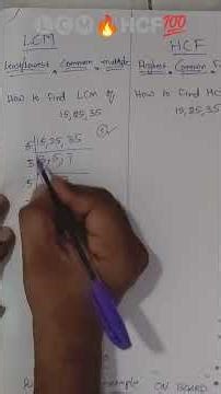 find lcm and hcf of one and two digit numbers