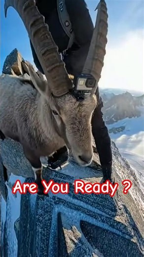 Mountain Goat POV : No Fear, No Hesitation, Gravity-Defying Skill. You Wont Belive This Herd #shorts