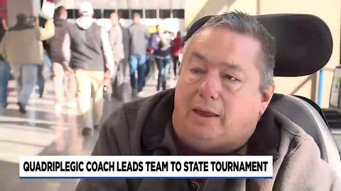 Quadriplegic coach leads Sandy High to state tournament