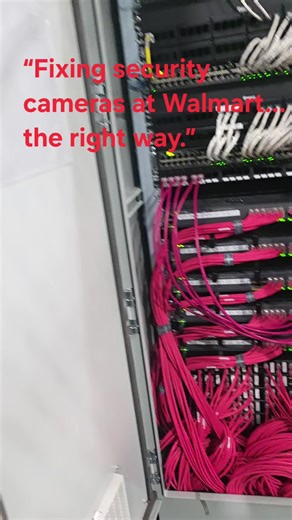 telecommunications Solution. Walmart Diatrobution Center. “Professional tools = faster jobs = better results.” “Network tech life.” 😎🔧 #NetworkTechnician #LowVoltage #SecurityCameras #StructuredCabling #TechLife