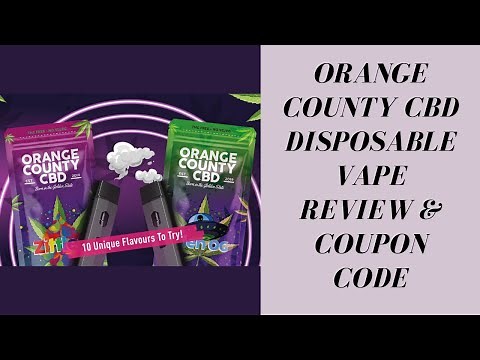 Orange County CBD Disposable Vapes Review & Coupon Code