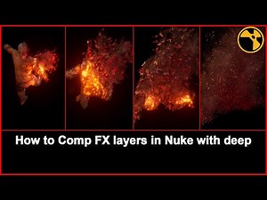 How to Comp FX Layers in Nuke | Houdini FX | Deep Comp | | FREE ASSET | #nuke #compositing #cg #vfx