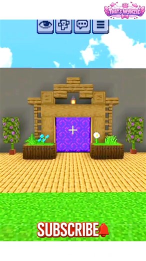 “I Built a Clean & Easy Portal in Minecraft!💚✨” #minecraft #viral