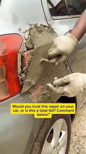 Crazy DIY Car Repair Hack Using Cement | Unbelievable Fix or Bad Idea?