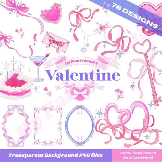 76 Valentine’s Day Clip Art Mega Bundle - Etsy