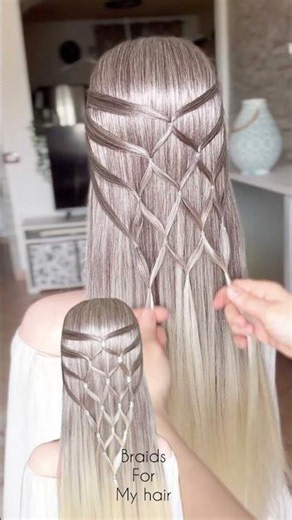 Viral hairstyle for ladies #hairstyle #shorts #viralvideo #braids #tutorial