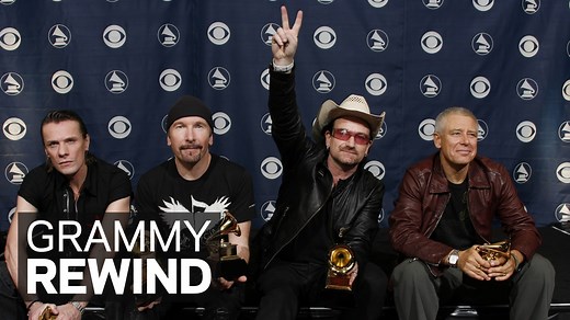 5.6K views · 115 reactions | In this #GRAMMYRewind, U2 accepts Album Of The Year at the 48th #GRAMMYs in 2006 with a charming speech from Bono : https://grm.my/2TNu3hp | GRAMMYS | Facebook