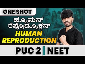 HUMAN REPRODUCTION in 1 Shot - All Theories & PYQs Covered | PUC 2 | NEET