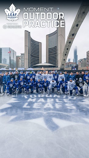 80K views · 1.4K reactions | Outdoor Practice The Leaf: Blueprint Moment presented by Rogers | Toronto Maple Leafs | Facebook