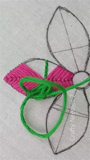 Super Easy Fancy Flower Tutorial #fbreels #reelsviral #fyp #foryou #reels | Crafty Needles 7