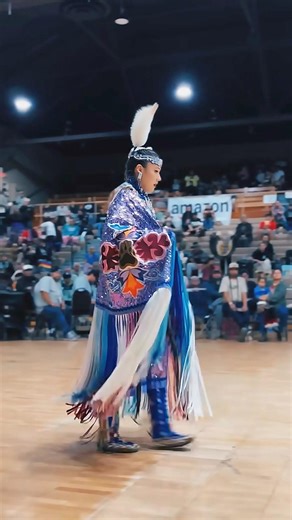 Women's Fancy Shawl at TCOC dancer Virg #halonamedia #indigenous #nativestyle #dance #beauty #shorts