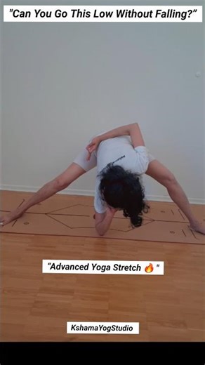 “Next-Level Yoga Challenge 🧘‍♀️ Train Your Flexibility!” #yogapractice #challengepose #explore #yoga