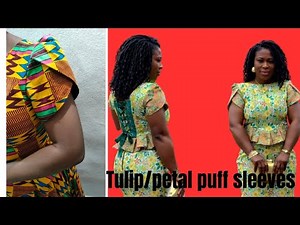 TULIP PUFF SLEEVES/PETAL SLEEVES Cutting and Sewing/ Very easy method/ Beginners friendly