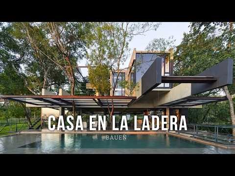 A Concrete House Carved into the Hillside | Lake View Architecture