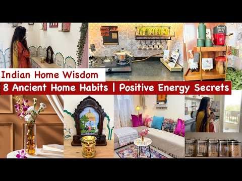 SIMPLIFY Your SPACE with Positive Energy with 8 Ancient Indian Habits | Kitchen Organization Ideas