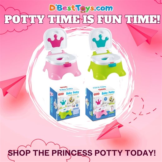 D’BestToys.com on Instagram: "👑✨ Make potty training magical with the Baby Princess Potty—where every little princess feels like royalty! 💕 ✅ Fun princess theme keeps kids motivated ✅ Comfortable seat & sturdy base for confidence ✅ Easy-clean removable inner bowl ✅ Lightweight & portable for every room 💲 Was $299 | Now Only $199! 📍 Available at Mc Bean, Couva or M6 Plaza, Endeavour https://www.dbesttoys.com/ 👉 Give your little one the royal treatment while making potty training stress-free—