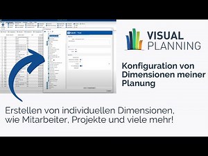 Die verschiedenen Dimensionen in Visual Planning konfigurieren