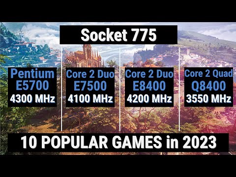 Pentium E5700 vs Core 2 Duo E7500 vs E8400 vs C2Q Q8400 = Socket 775 CPUs in 2023 [4/5]