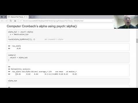 Classical Test Theory - Reliability