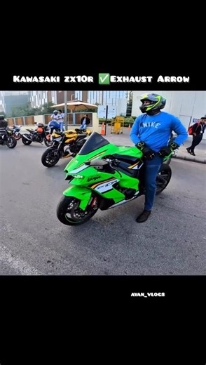 Kawasaki zx10r 💥 Exhaust sound 🚀... #superbike #kawasaki10r #zx10r #ytshortsindia #ytshorts