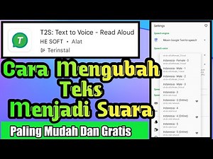 Aplikasi T2S - Cara Mengubah Teks Menjadi Suara || Text To Voice